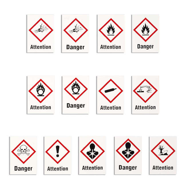 GHS-Etiketten französisch, 26x37 mm